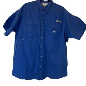 Columbia Men PFG Vented Fly Fishing Shirt Short Sleeve. Large.